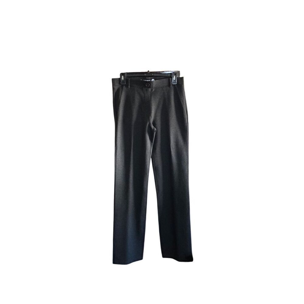 Betabrand women’s stretch, straight leg, gray pants, size medium